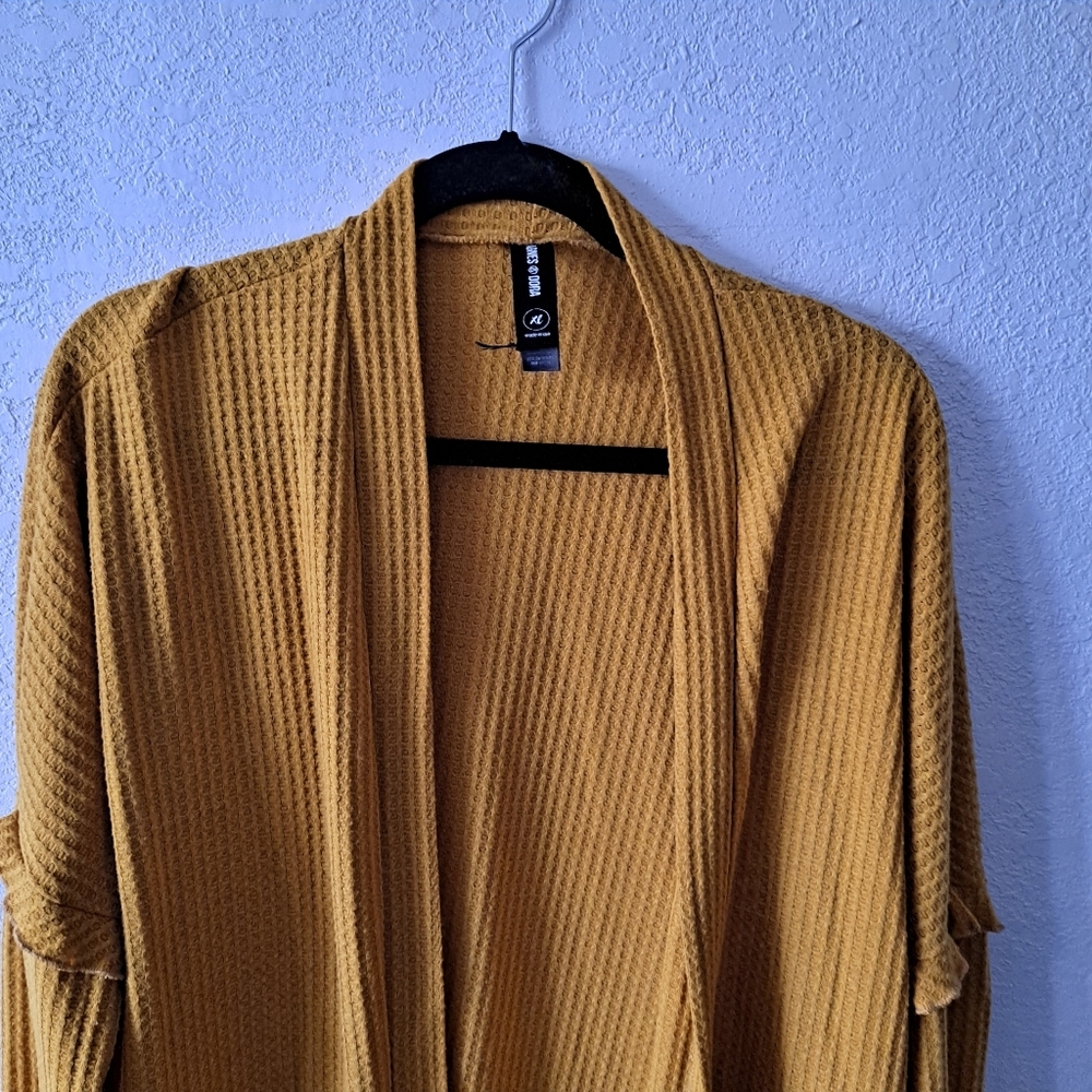Agnes & Dora Yellow Cardigan View 2